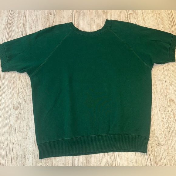 URBAN OUTFITTERS UO "The JV" Dark Green Short Sleeve Crew Sweatshirt XS - Picture 2 of 8